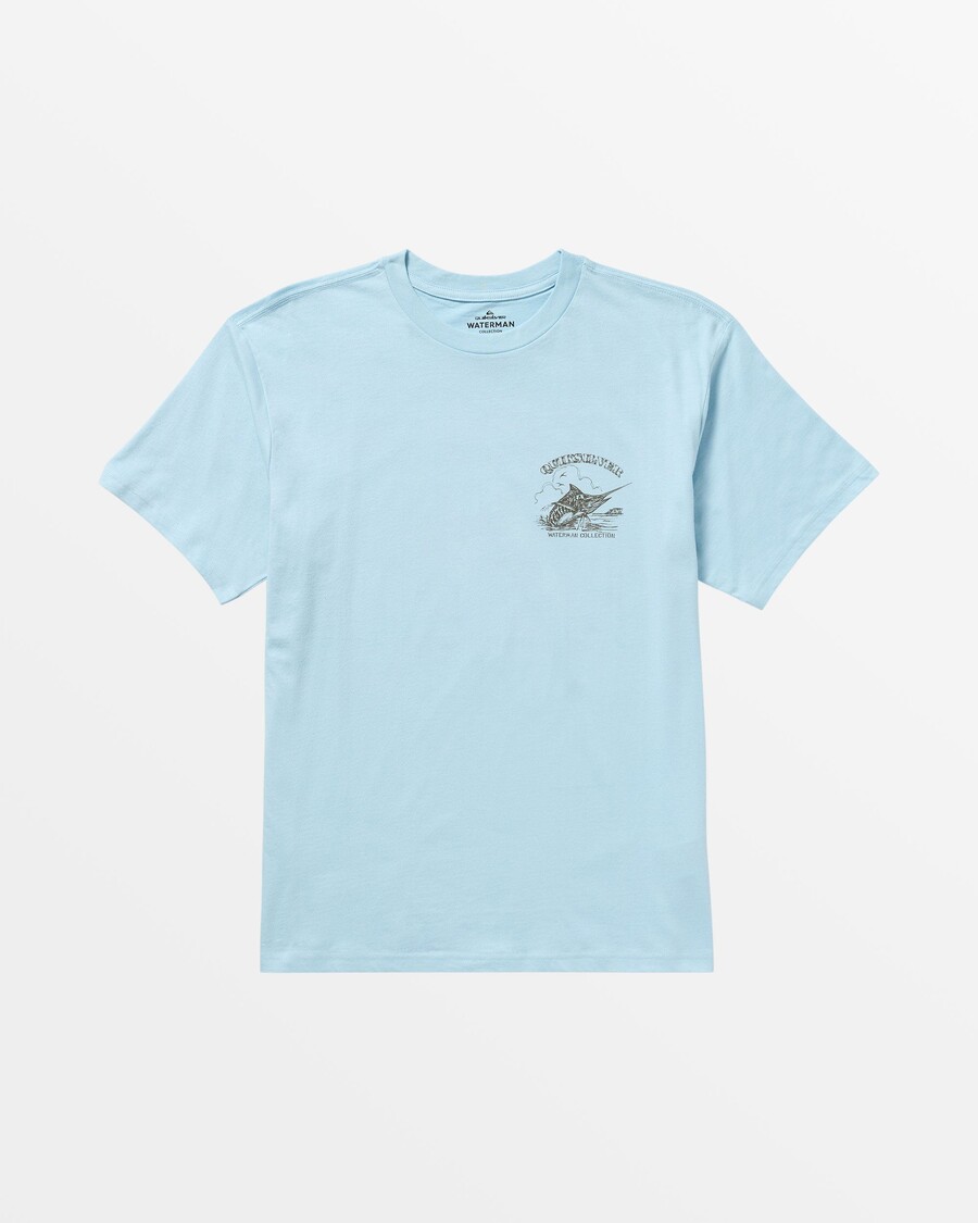 Quiksilver Waterman σκίτσο μπλουζάκι καλλιτέχνη - όνειρο μπλε