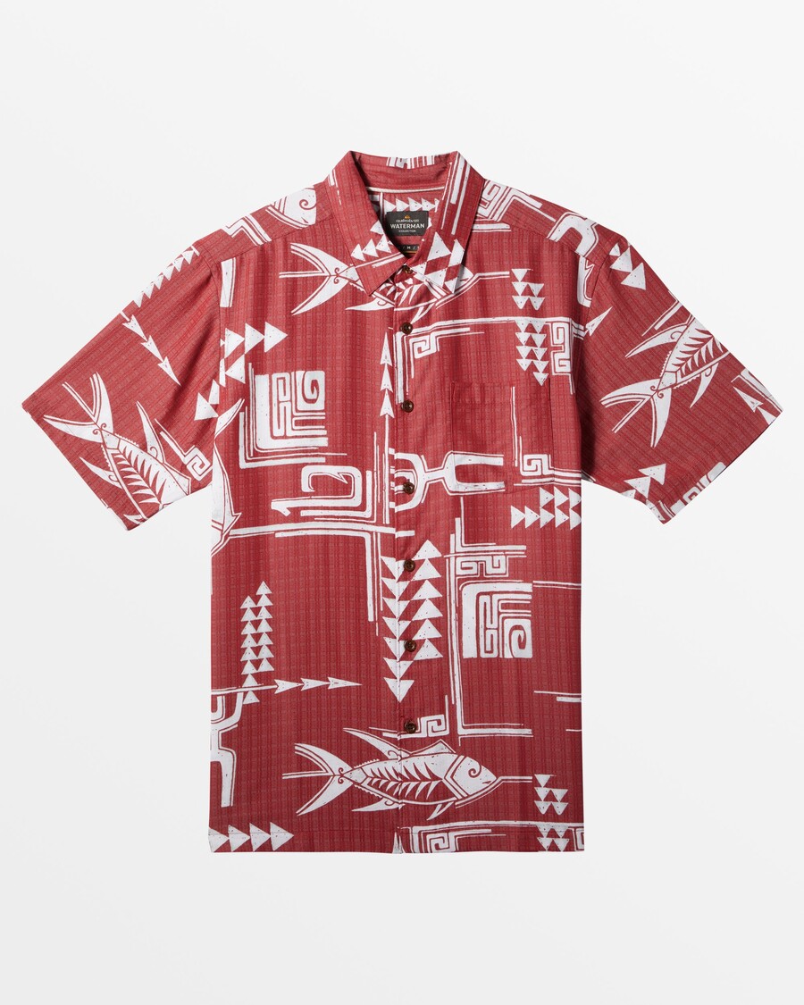 Quiksilver Waterman Molokai Majica Kratkih Rukava - Vatra Molokai Tkana