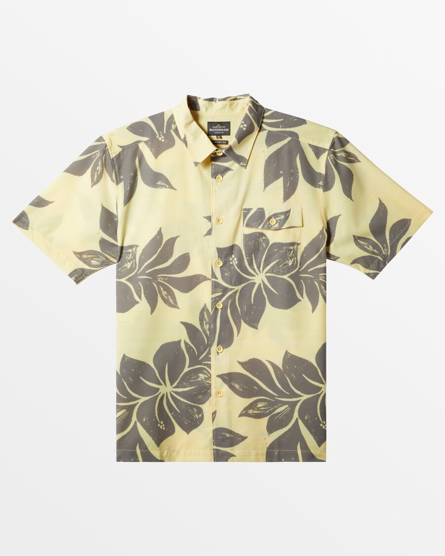 Quiksilver Waterman Košulja Kratkih Rukava S Pelican Point - Ananas Pelican Point Tkani
