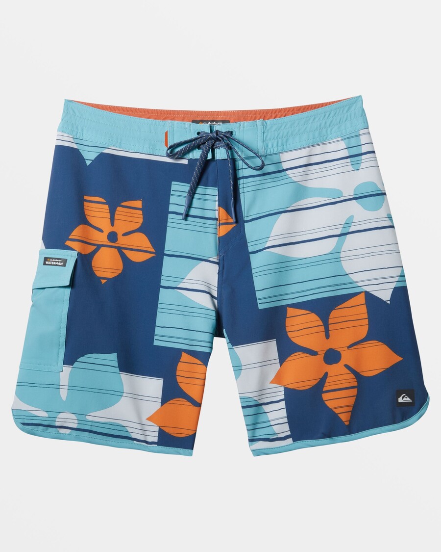 Quiksilver Waterman Blockhead 19" Boardshorts - Blu Ensign