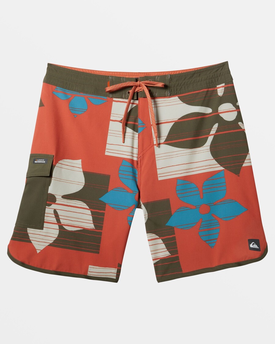 Quiksilver Waterman Blockhead 19" Boardshorts - Ginger Spice