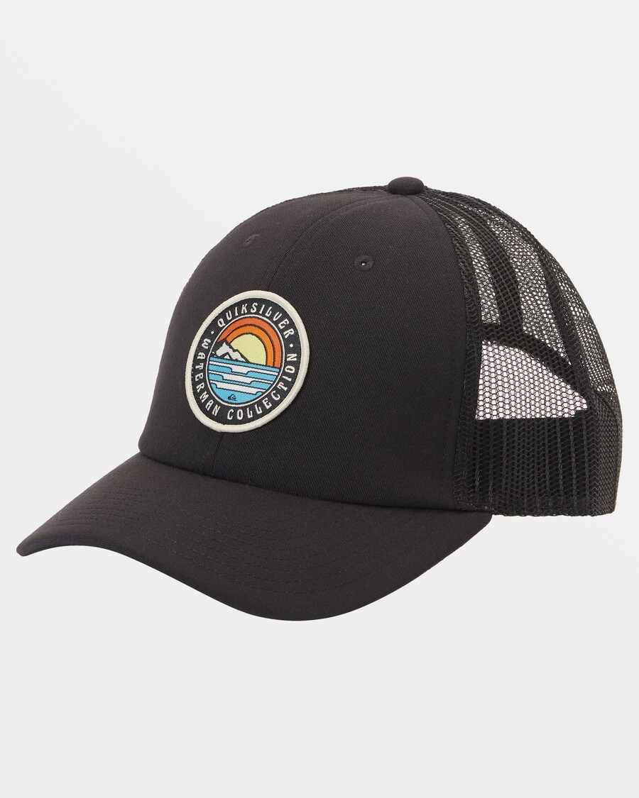 Quiksilver Waterman Hook Minded Trucker Hat - Jet Crna