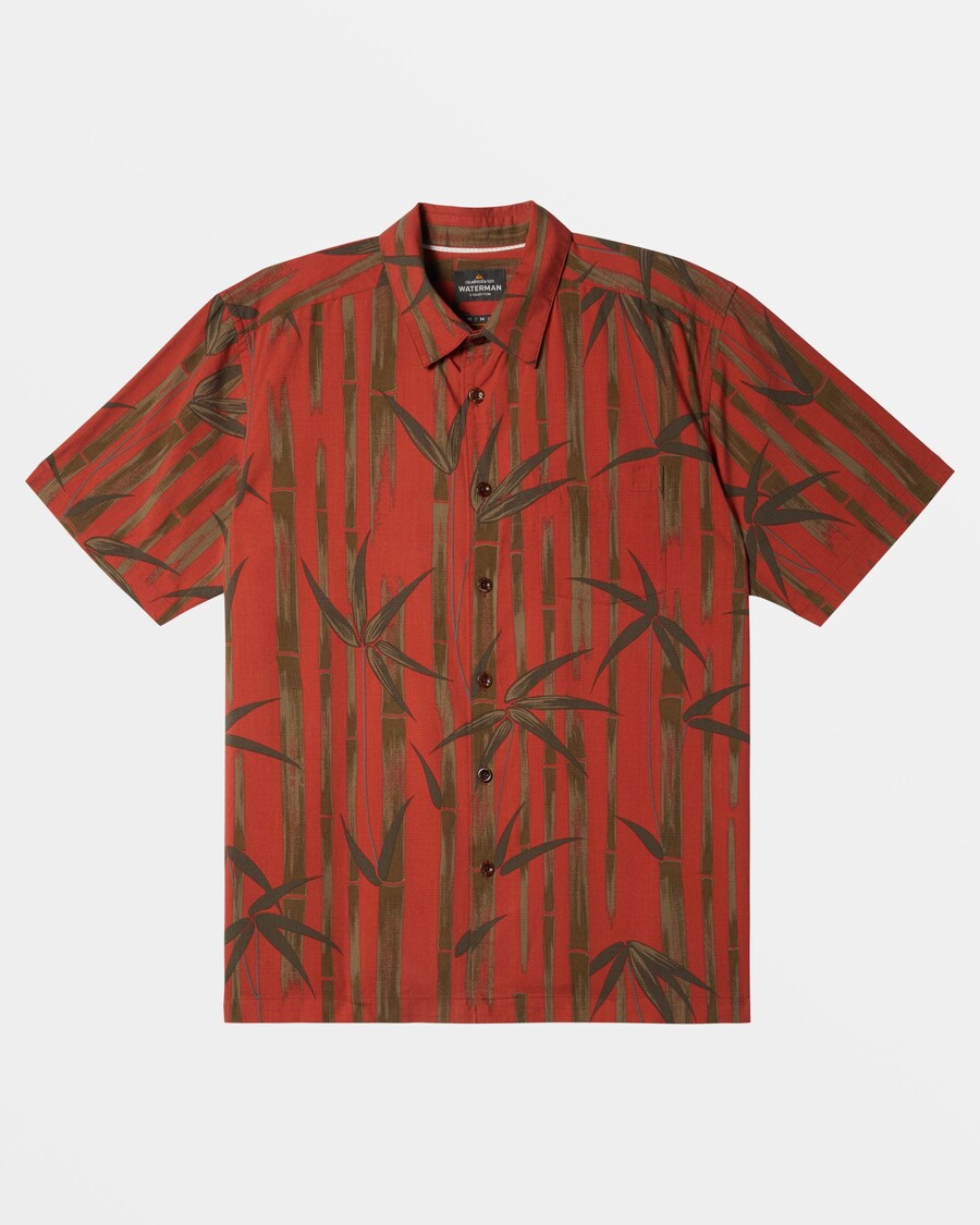 Рубашка с короткими рукавами Quiksilver Waterman Bamboo Cove - Tandoori Spice Bamboo Cove