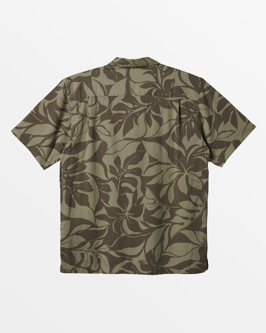 Quiksilver Waterman Flow Zone κοντομάνικο πουκάμισο - γκρι Flow Zone