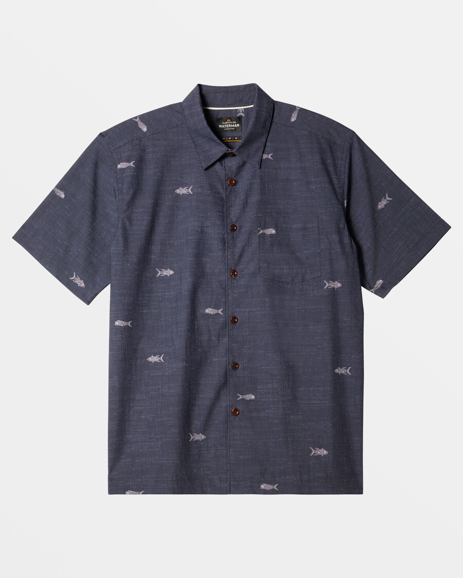 Quiksilver Waterman Kåk Kortärmad Skjorta - Svart