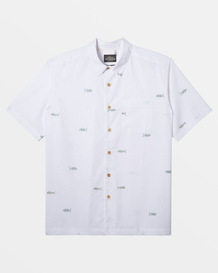 Quiksilver Waterman Kåk Kortärmad Skjorta - Vit