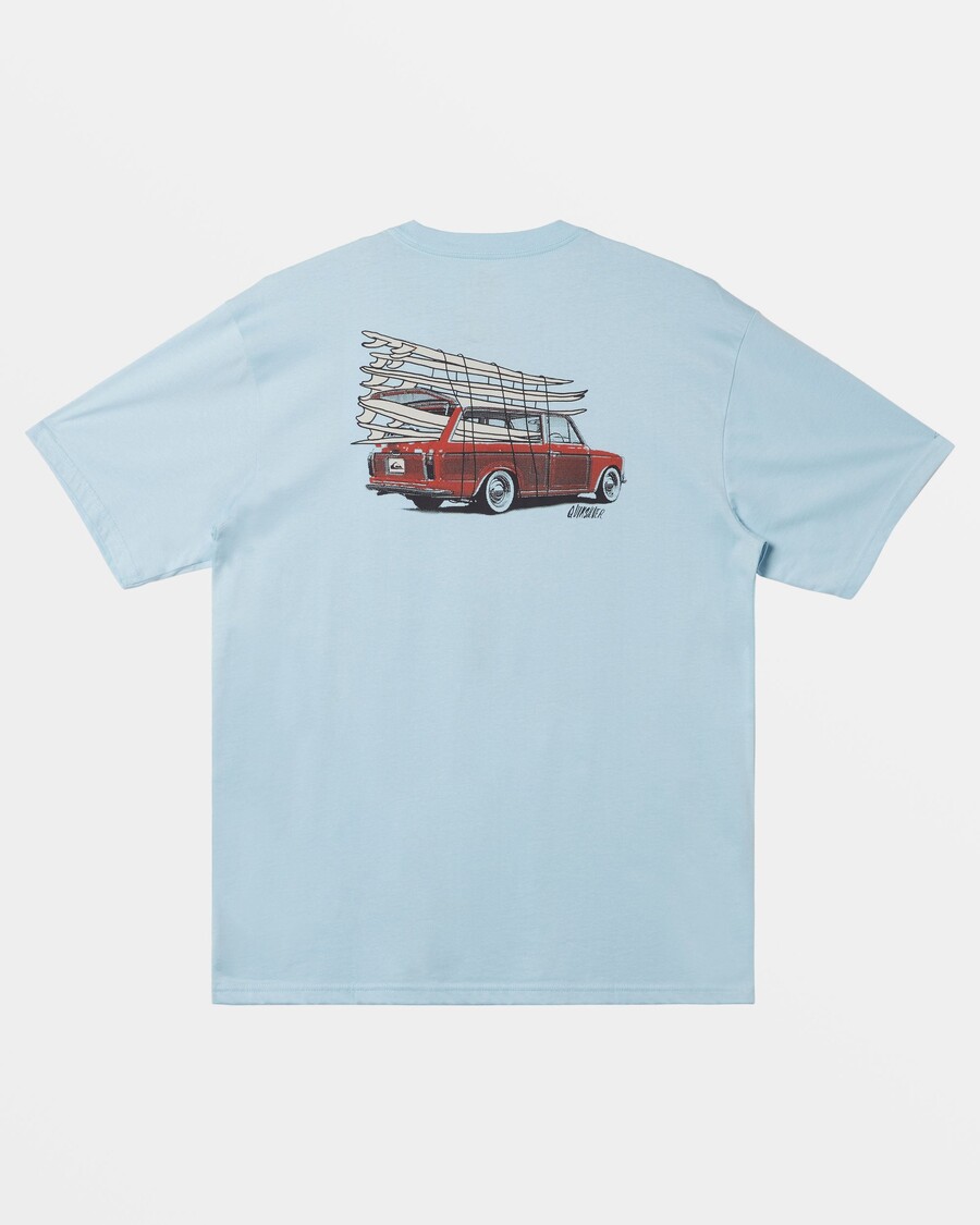 Quik Silver Waterman Go Time T-Shirt - Dream Blue