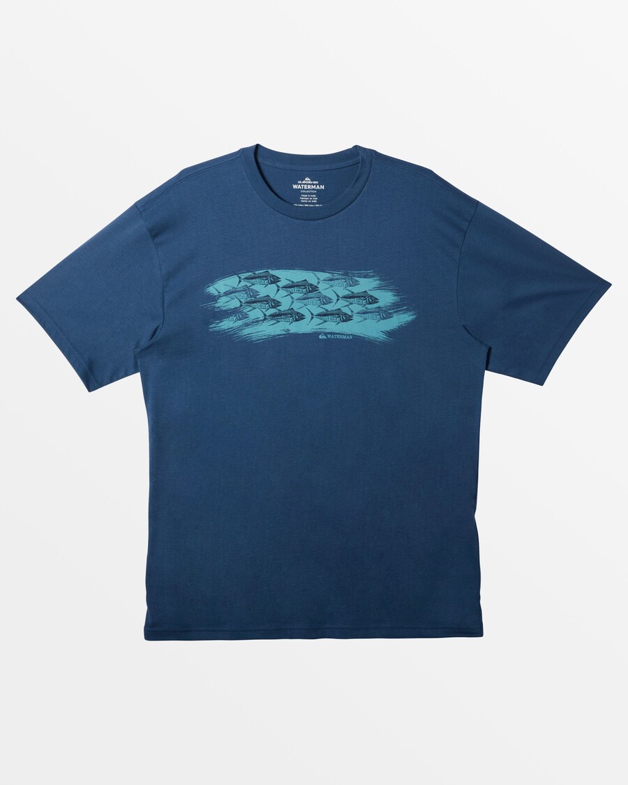 Quiksilver Waterman Schools Out Majica - Plava Zastava