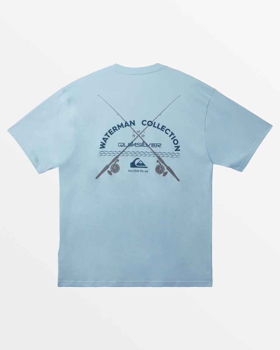Quik Silver Waterman Southside T-Shirt - Dream Blue