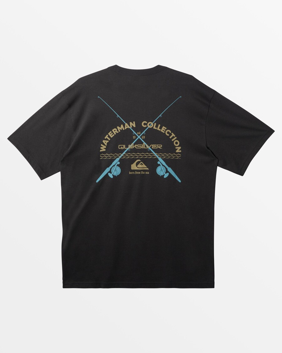 Quik Silver Waterman Southside T-Shirt - Tarmac