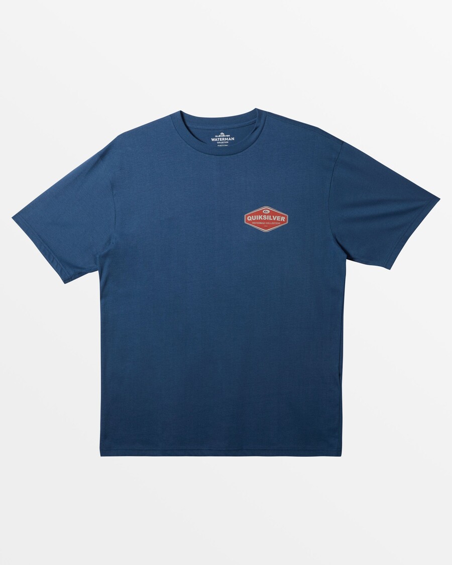 Bezvremenska Majica Quiksilver Waterman - Plava Zastava