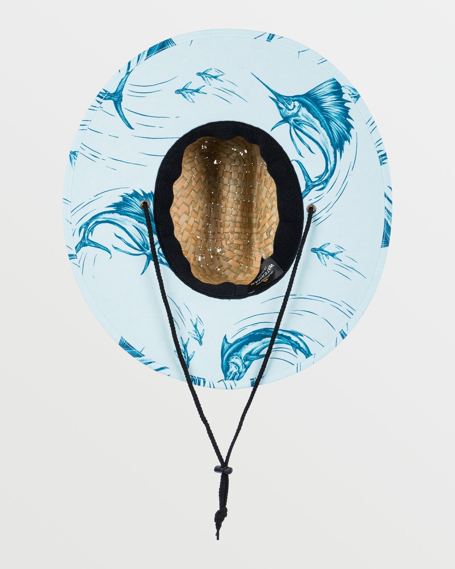 Quik Silver Waterman Outsider Straw Lifeguard Hat - The Chase-Sterling Blue
