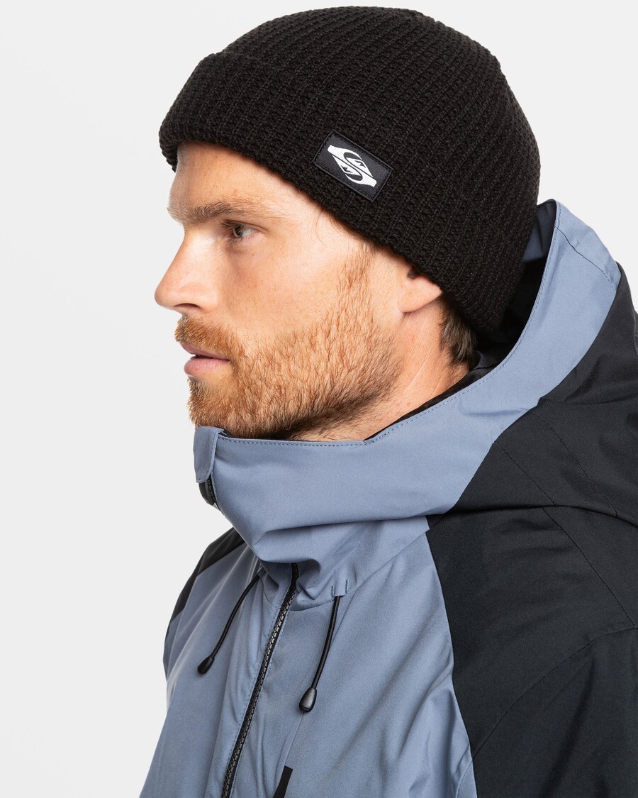 Čiapka Quik Strieborná Tofino Manžeta - Pravá čierna