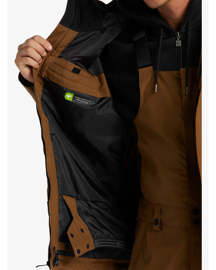 Quik Silver Snyc Technical Snow Jacket - Sepia