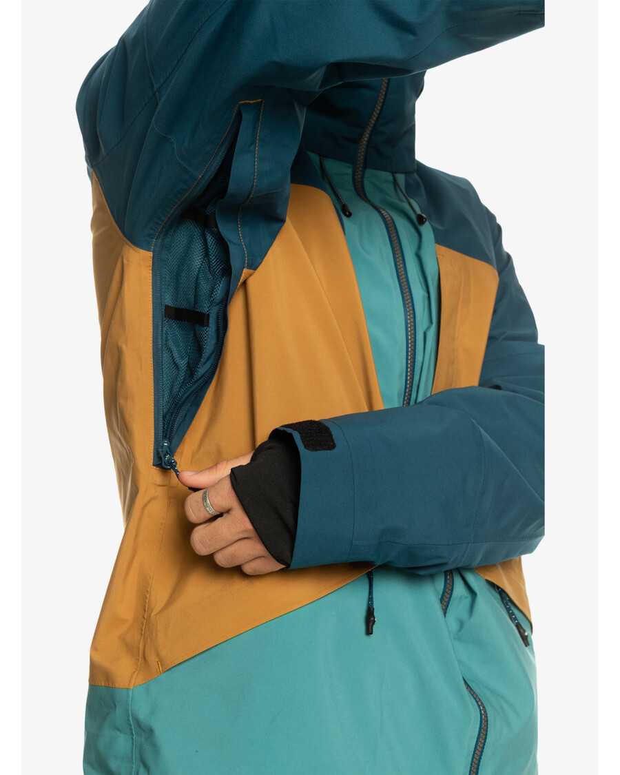 Quiksilver Sonsuza Kadar Streç Gore-tex® Teknik Kar Ceketi - Mayolika Mavisi