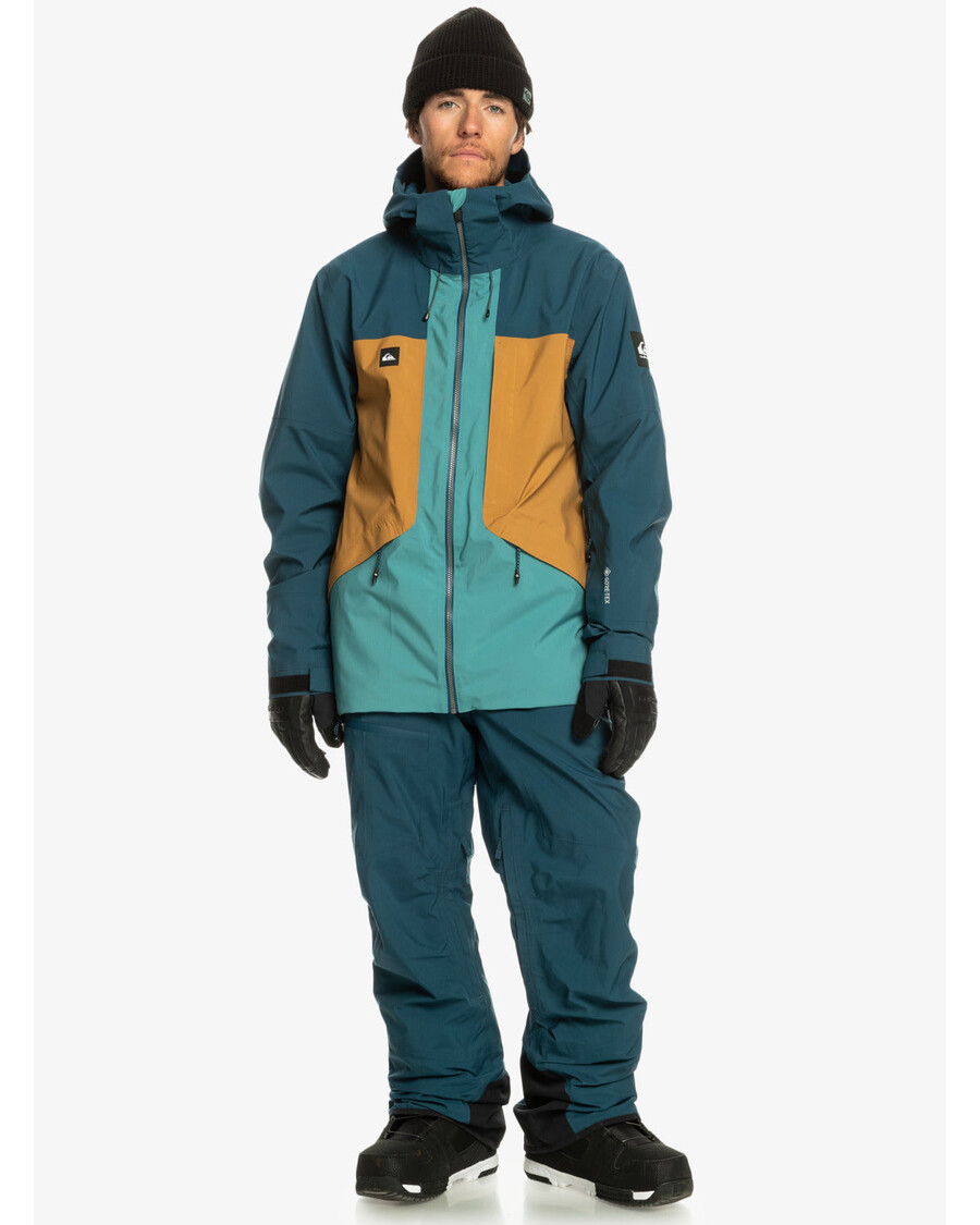 Quiksilver Sonsuza Kadar Streç Gore-tex® Teknik Kar Ceketi - Mayolika Mavisi