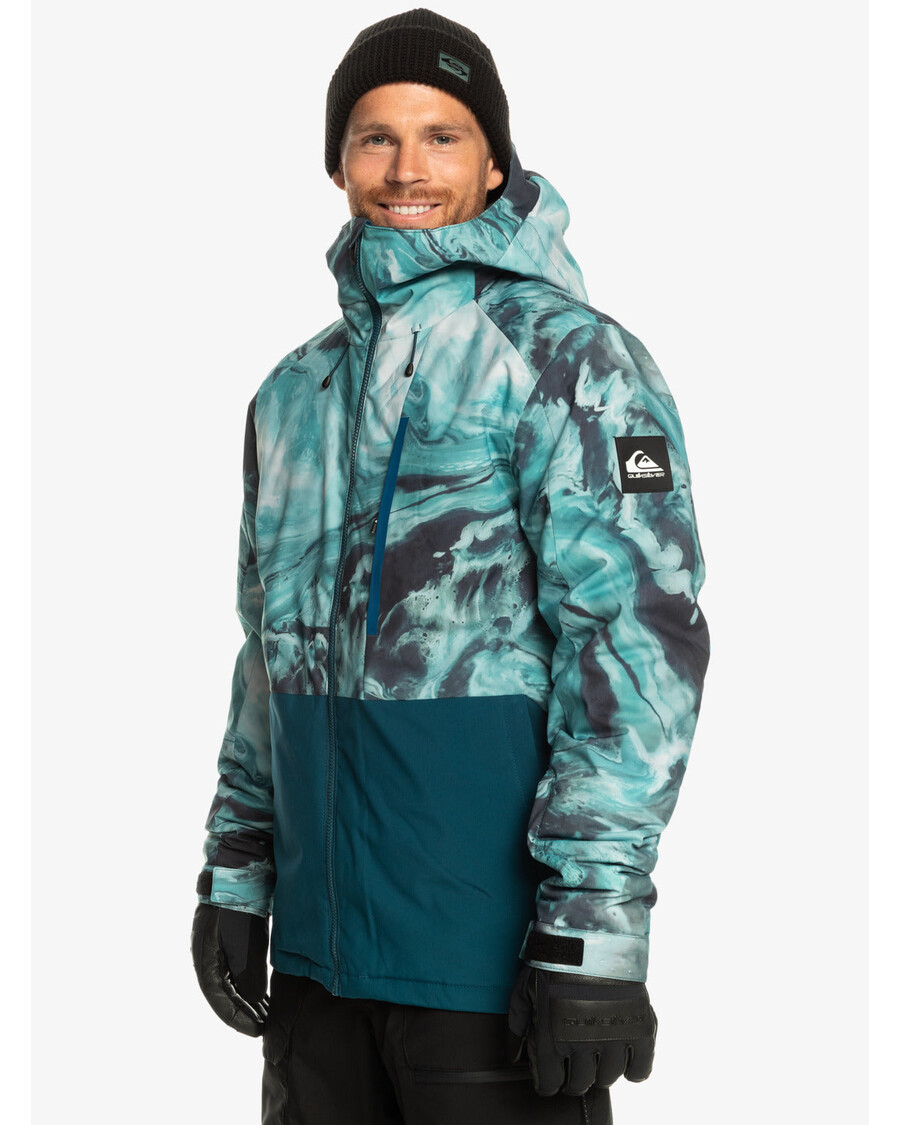 Quiksilver Mission Teknisk Snejakke - Harpiksfarvet Majolicablå
