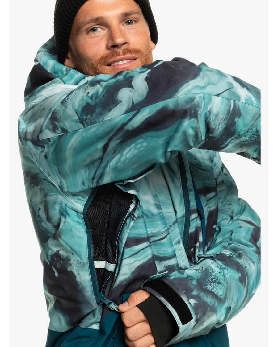 Quiksilver Mission Teknisk Snejakke - Harpiksfarvet Majolicablå