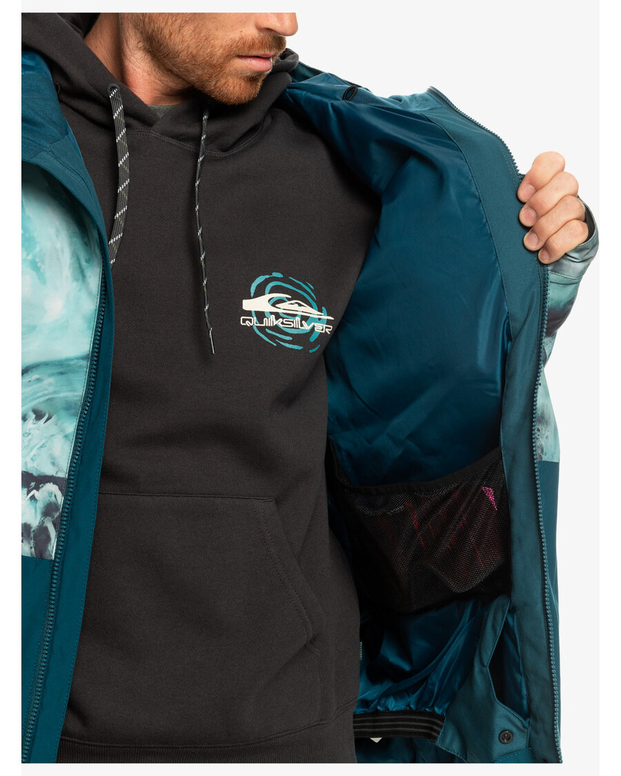 Quiksilver Mission Teknisk Snejakke - Harpiksfarvet Majolicablå