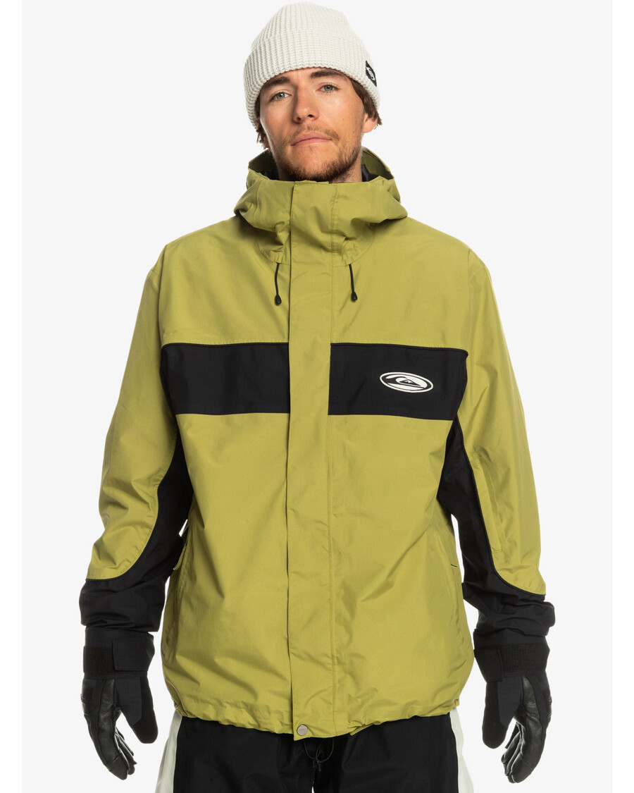 Quiksilver Visoka Nadmorska Visina Gore-tex® Tehnička Snježna Jakna - Zelena Maslina