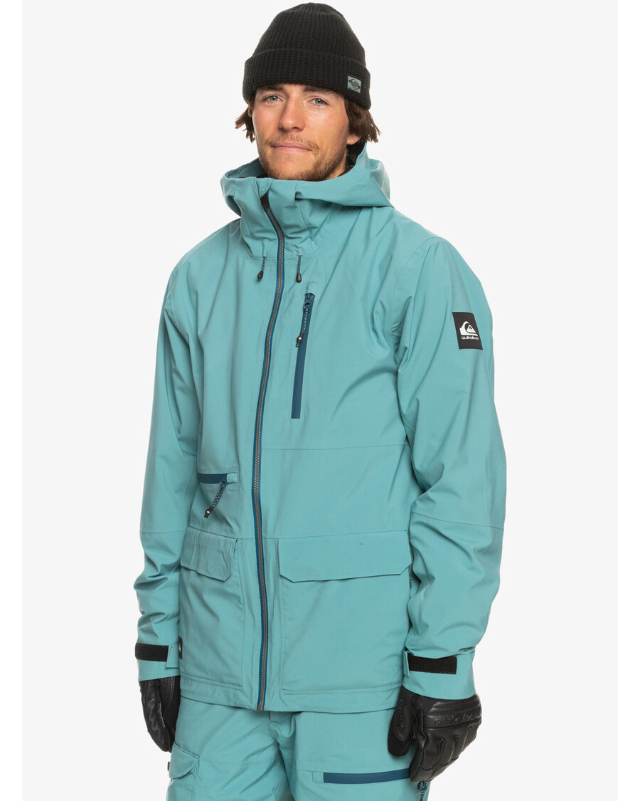Quik Silver Sammy Carlson Stretch Quest Technical Snow Jacket - Brittany Blue