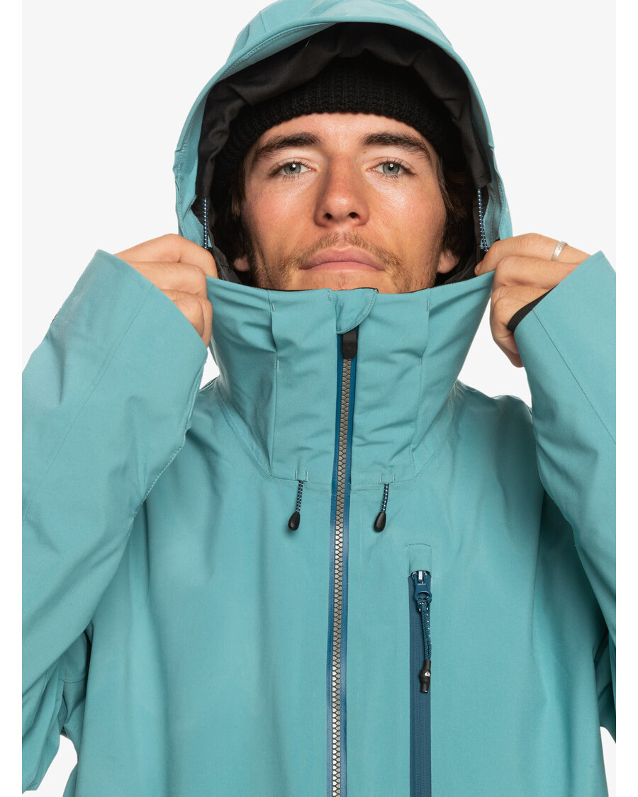 Quik Silver Sammy Carlson Stretch Quest Technical Snow Jacket - Brittany Blue