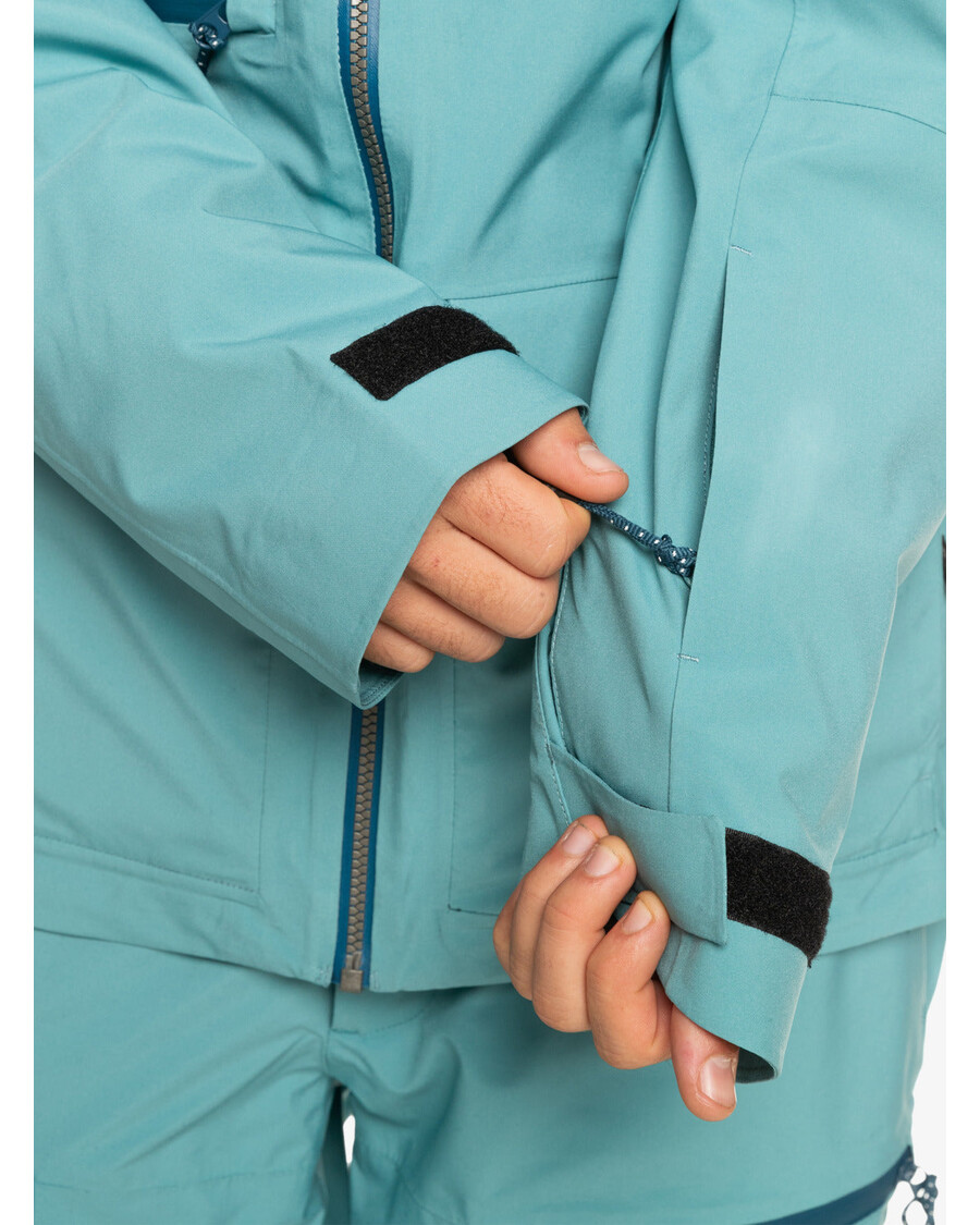 Quik Silver Sammy Carlson Stretch Quest Technical Snow Jacket - Brittany Blue