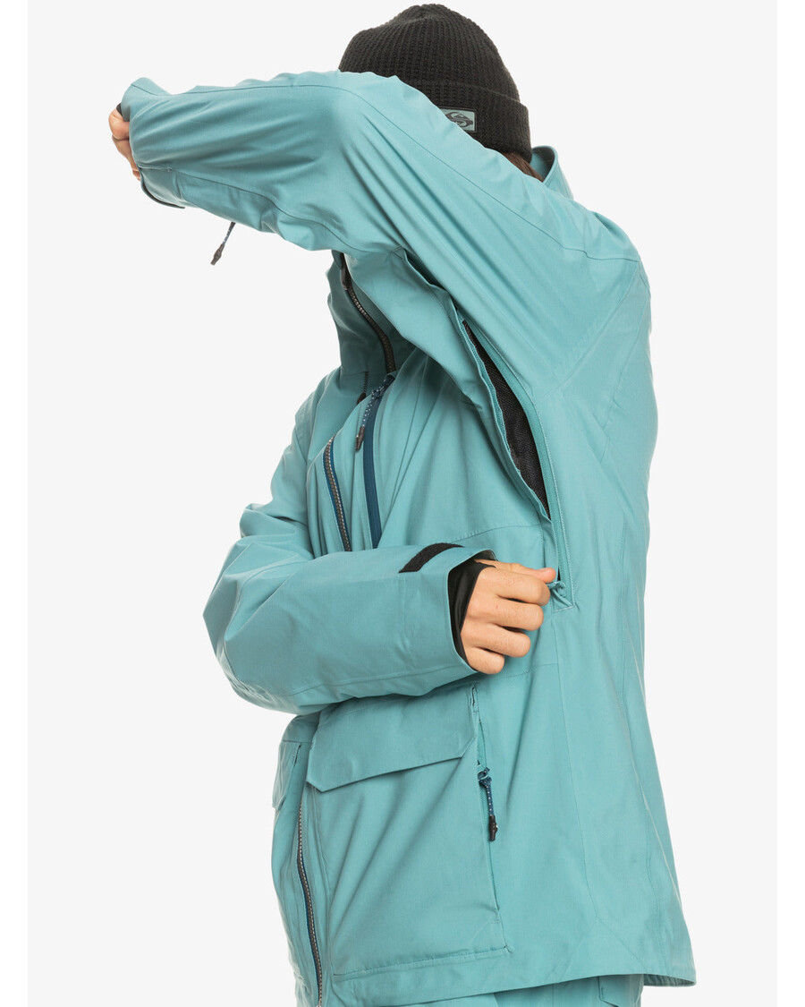 Quik Silver Sammy Carlson Stretch Quest Technical Snow Jacket - Brittany Blue