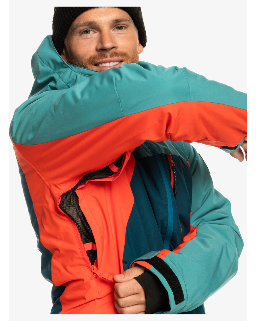 Quik Silver Mission Plus Technical Snow Jacket - Majolica Blue