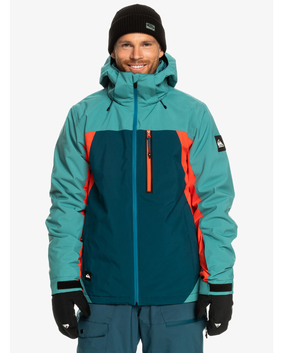 Quiksilver Mission Plus Technická Snehová Bunda - Majolika Modrá