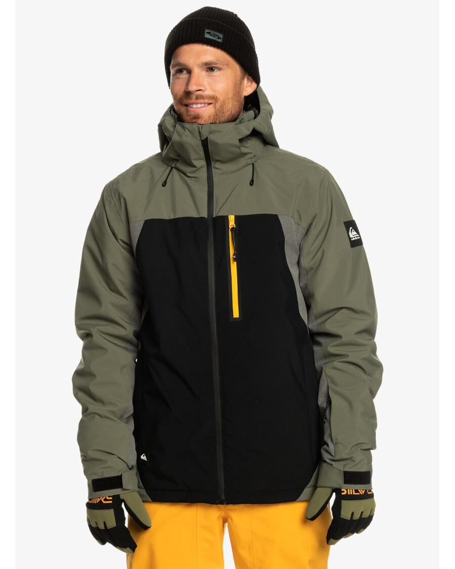 Quiksilver Mission Plus Technická Snehová Bunda - Pravá čierna