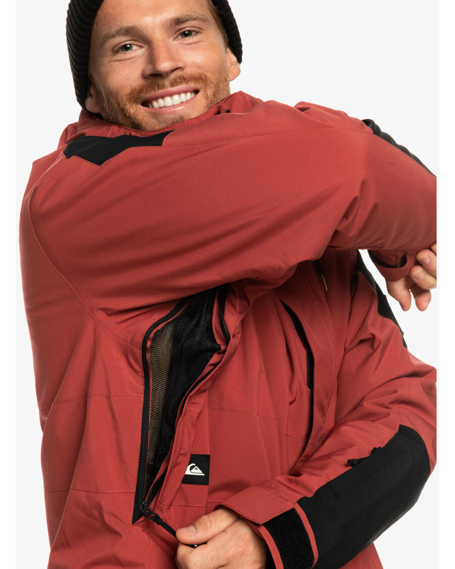 Technická Snehová Bunda Quiksilver Radikal - Marsala