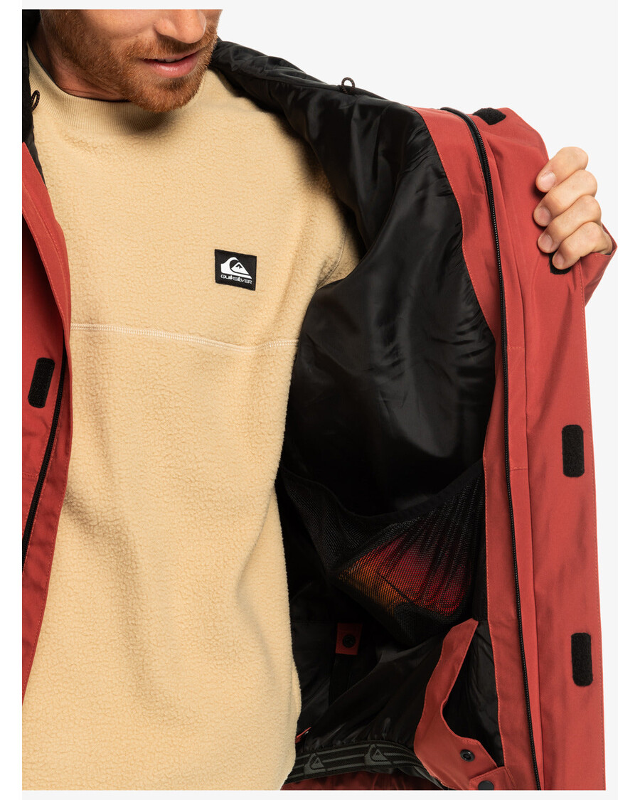 Technická Snehová Bunda Quiksilver Radikal - Marsala