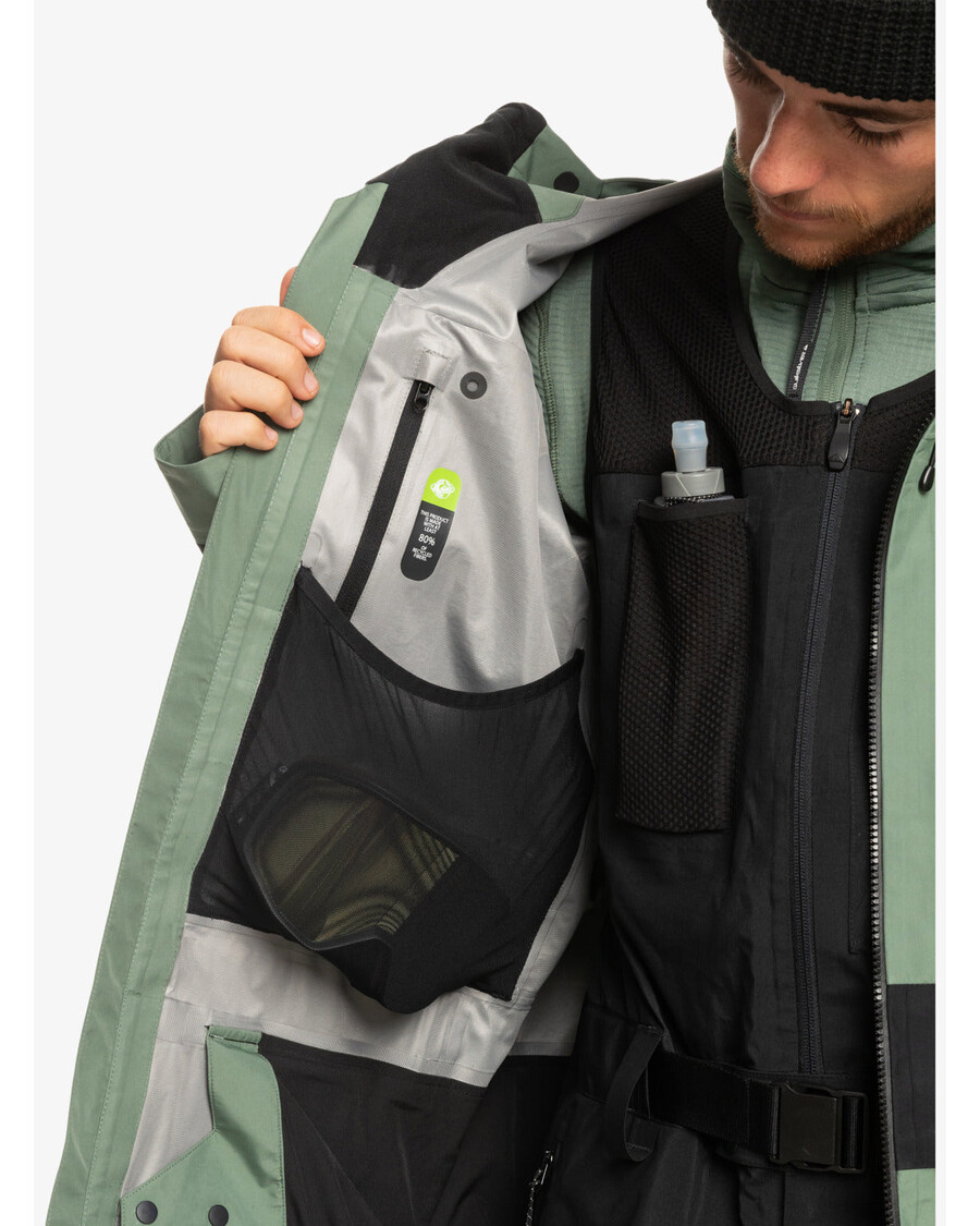 Quik Silver Highline Pro Sammy Carlson 3L Gore-Tex® Technical Snow Jacket - Laurel Wreath