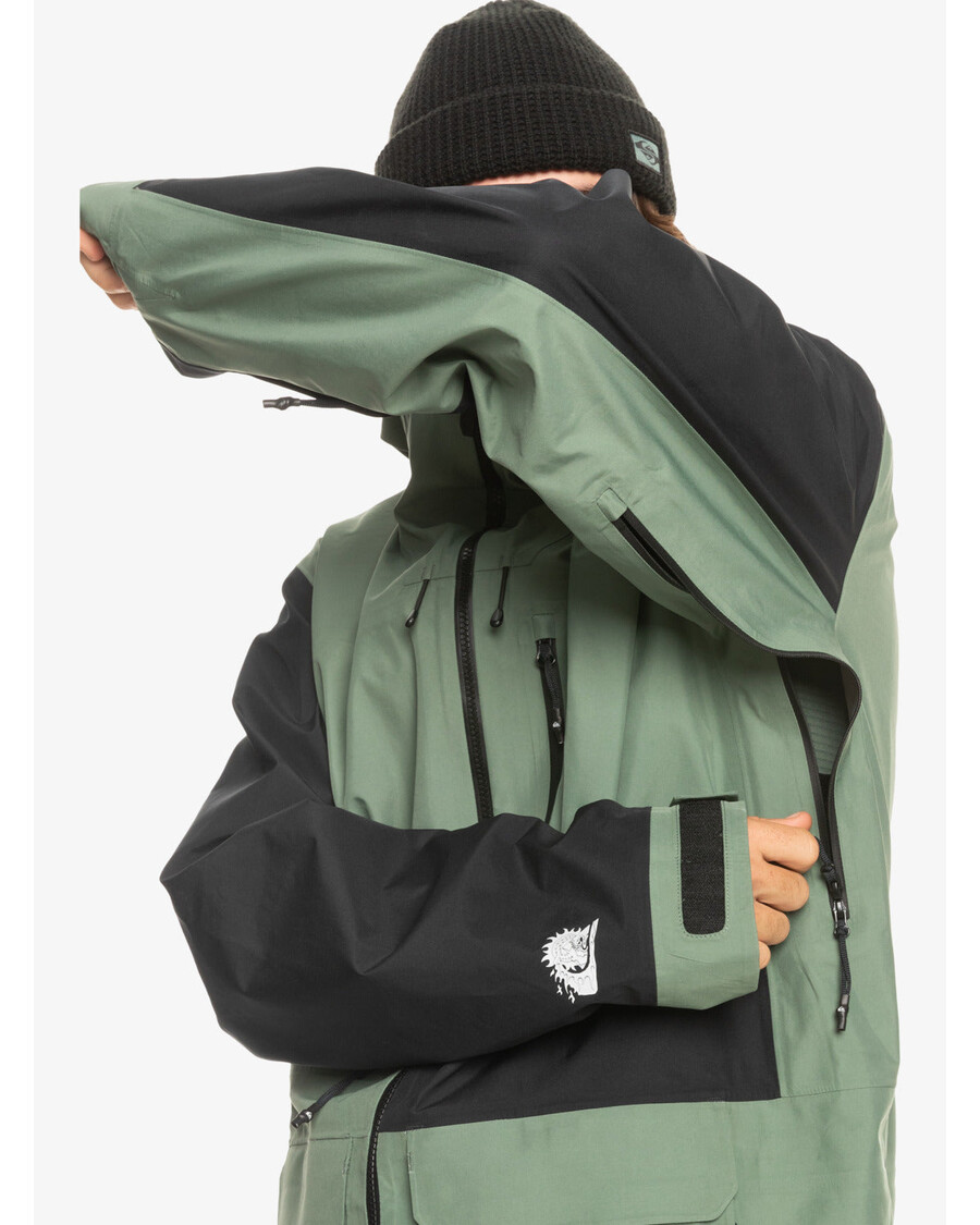 Quik Silver Highline Pro Sammy Carlson 3L Gore-Tex® Technical Snow Jacket - Laurel Wreath
