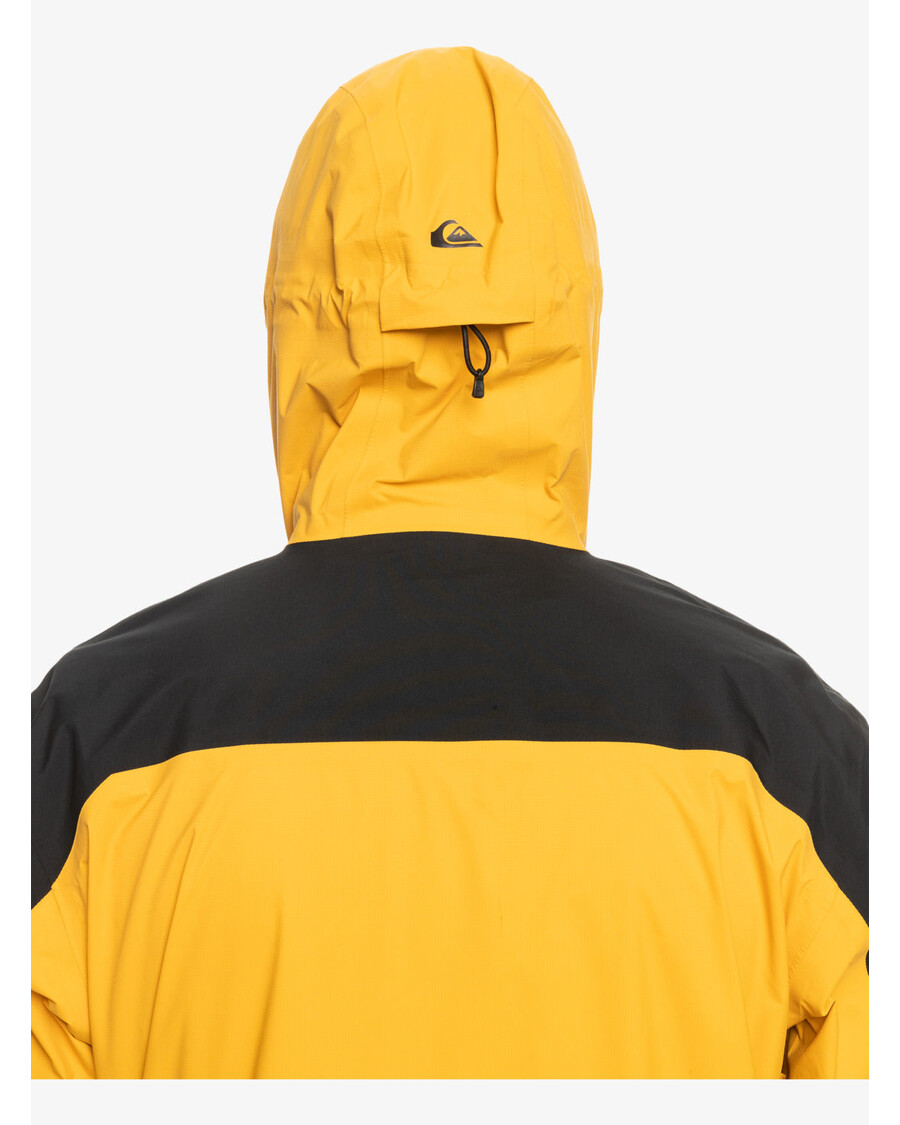 Quiksilver Ultraľahká Gore-tex® Technická Snehová Bunda - Minerálna žltá