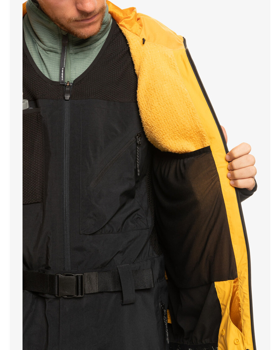 Quiksilver Ultraľahká Gore-tex® Technická Snehová Bunda - Minerálna žltá