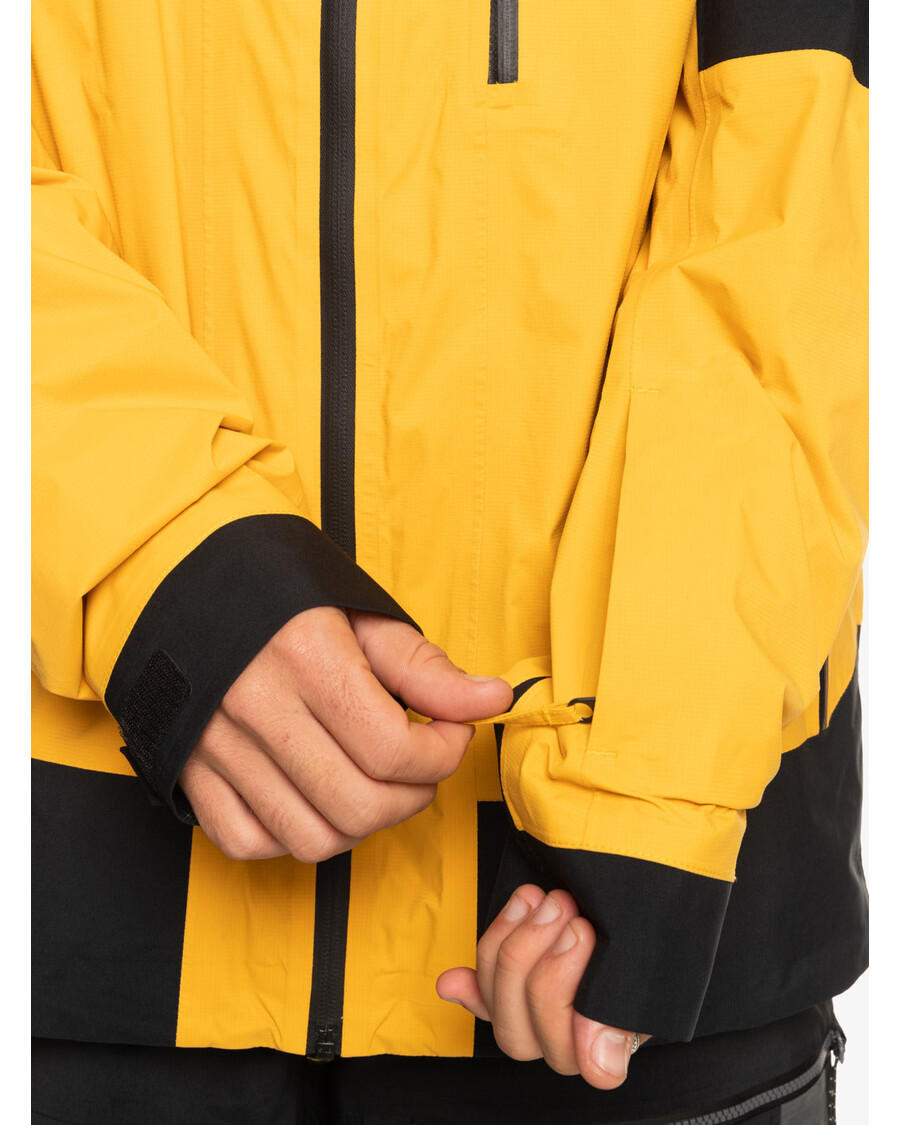 Quiksilver Ultraľahká Gore-tex® Technická Snehová Bunda - Minerálna žltá