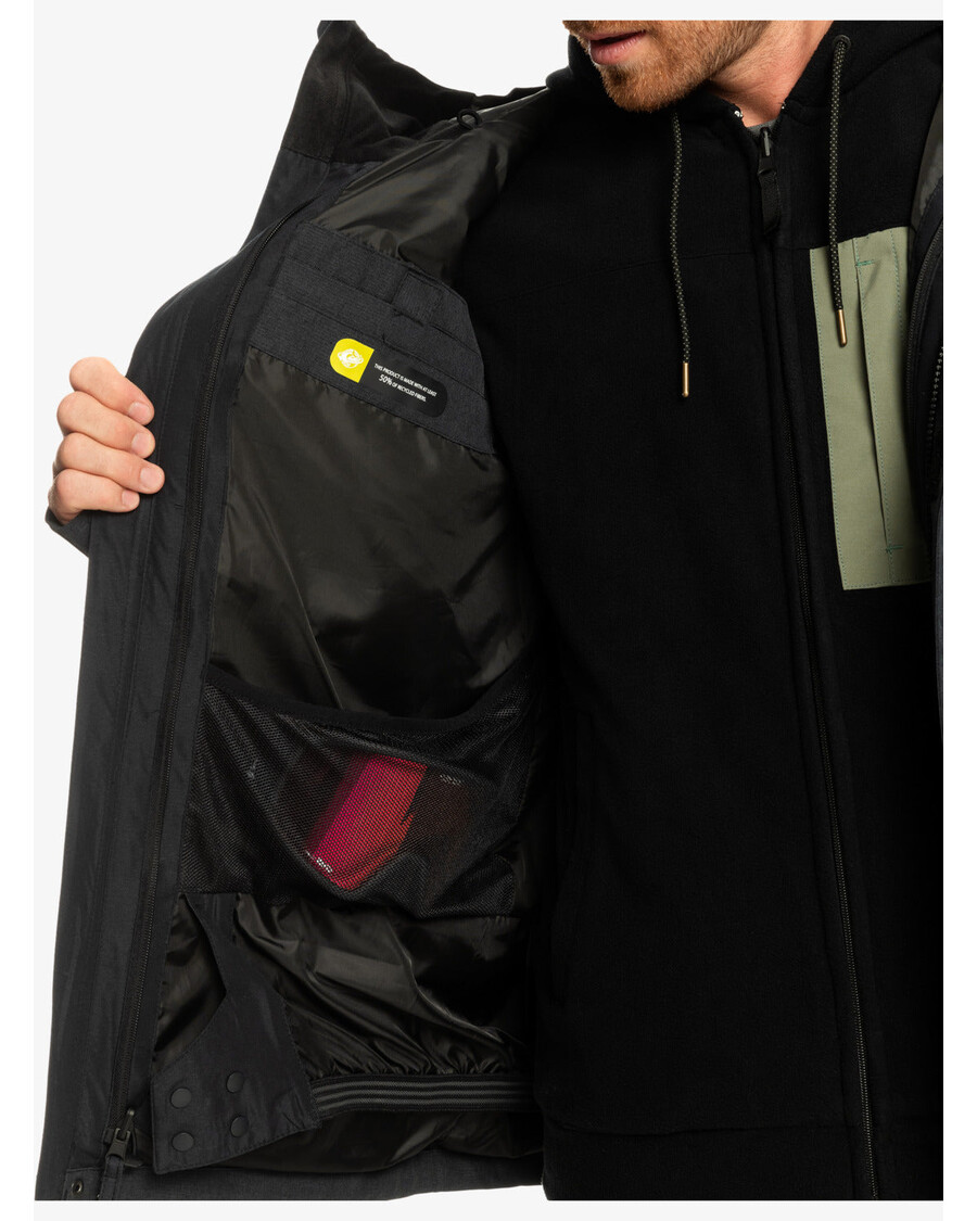 Quiksilver Mission Veste De Snow Technique 3 En 1 - True Black