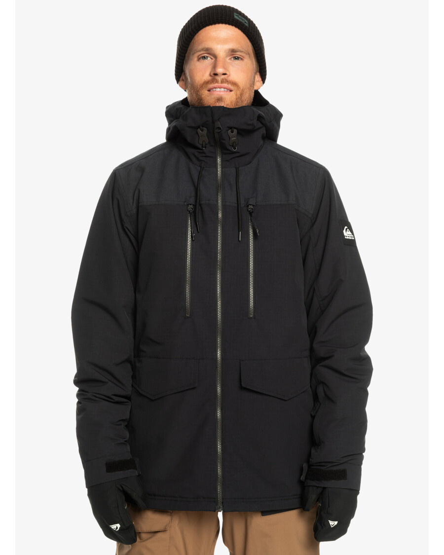 Technická Snehová Bunda Quiksilver Fairbanks - Pravá čierna