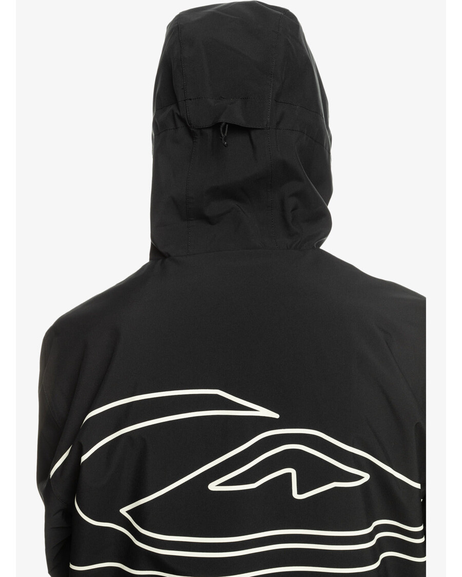 Quik Silver High In The Hood Technical Snow Jacket - True Black