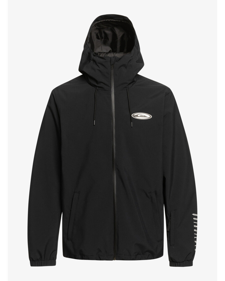 Quik Silver High In The Hood Technical Snow Jacket - True Black