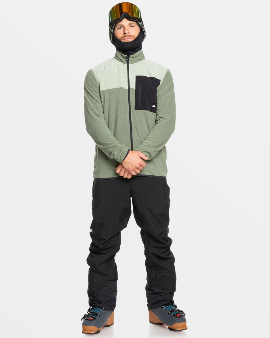 Quiksilver Aker Vetoketjullinen Tekninen Fleece - Merispray