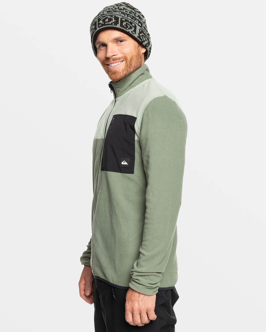 Quiksilver Aker Vetoketjullinen Tekninen Fleece - Merispray