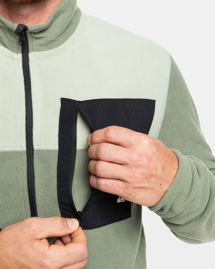 Quiksilver Aker Vetoketjullinen Tekninen Fleece - Merispray