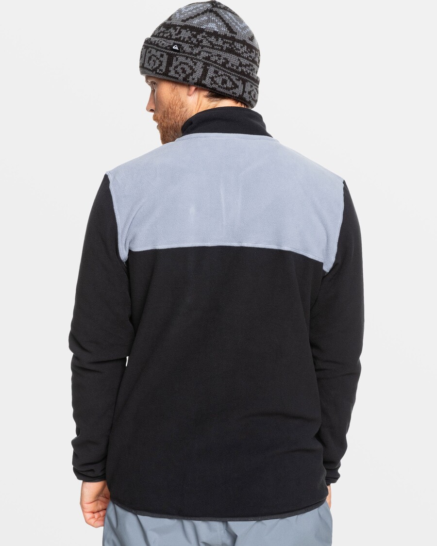 Quik Silver Aker Zip-Up Technical Fleece - True Black