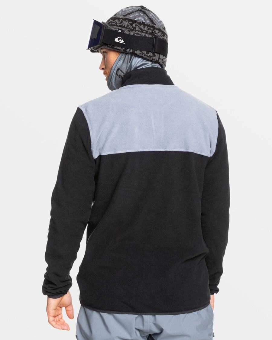 Quik Silver Aker Zip-Up Technical Fleece - True Black