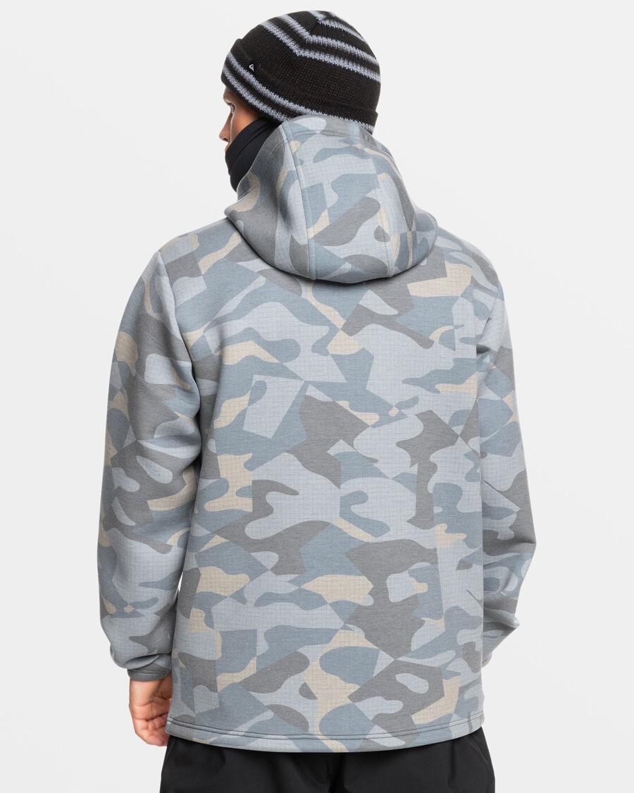 Quik Silver Shredder Hoodie - Puzzle Camo Ice Flow