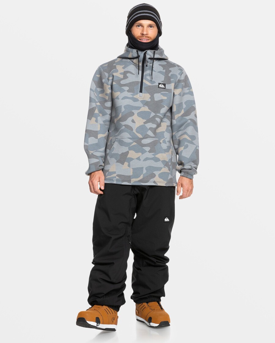 Quik Silver Shredder Hoodie - Puzzle Camo Ice Flow