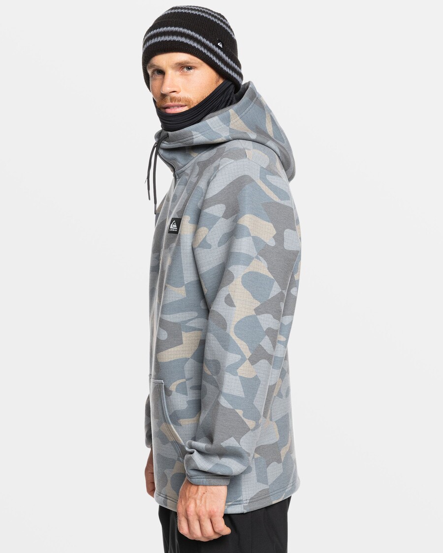 Quik Silver Shredder Hoodie - Puzzle Camo Ice Flow